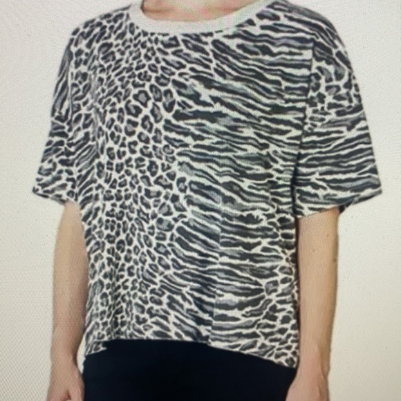 Current/Elliott Tops - Current/Elliott warped leopard “ the roadie top”